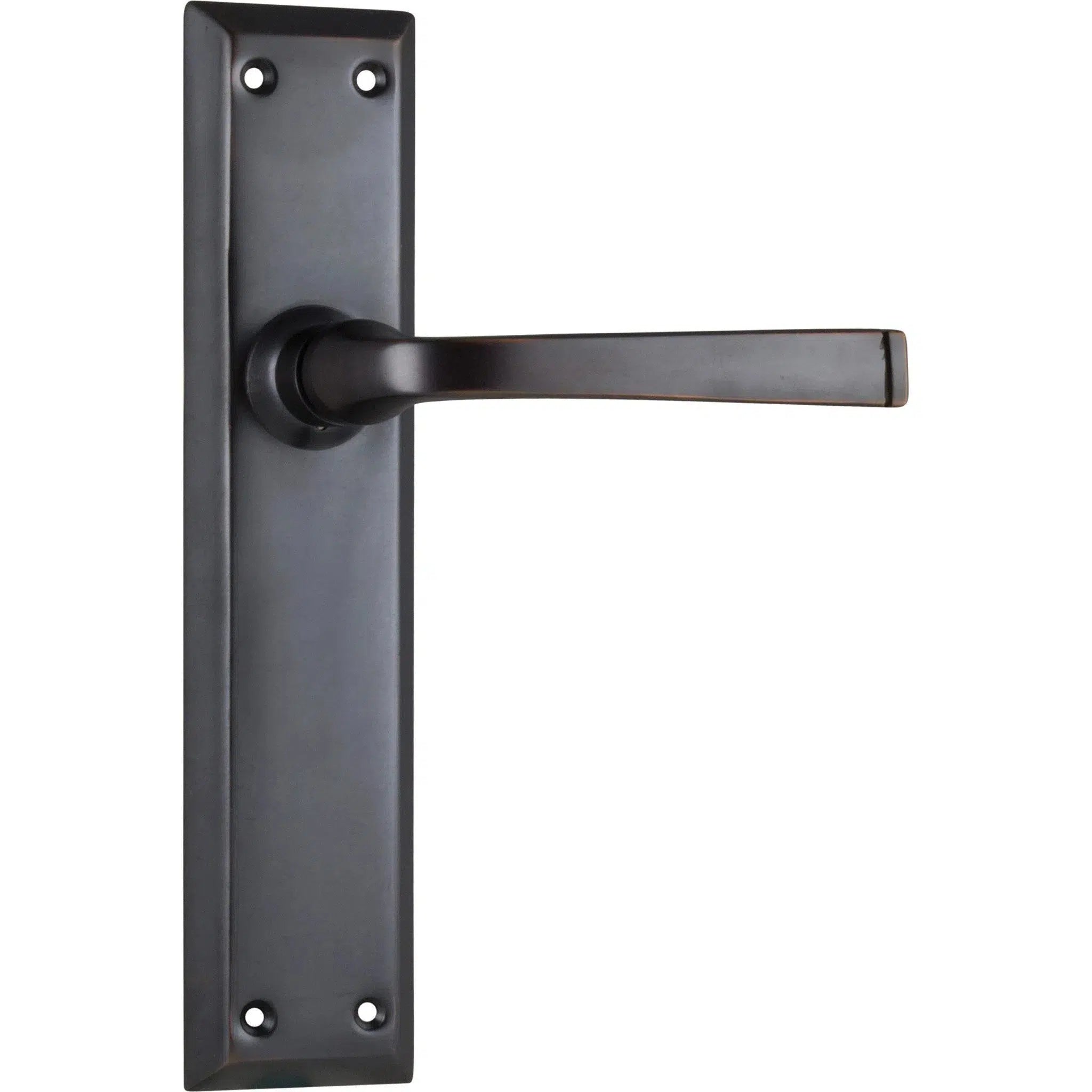 Tradco Door Handle Menton Latch Pair Antique Copper