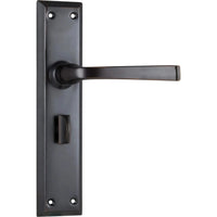 Tradco Door Handle Menton Privacy Pair Antique Copper