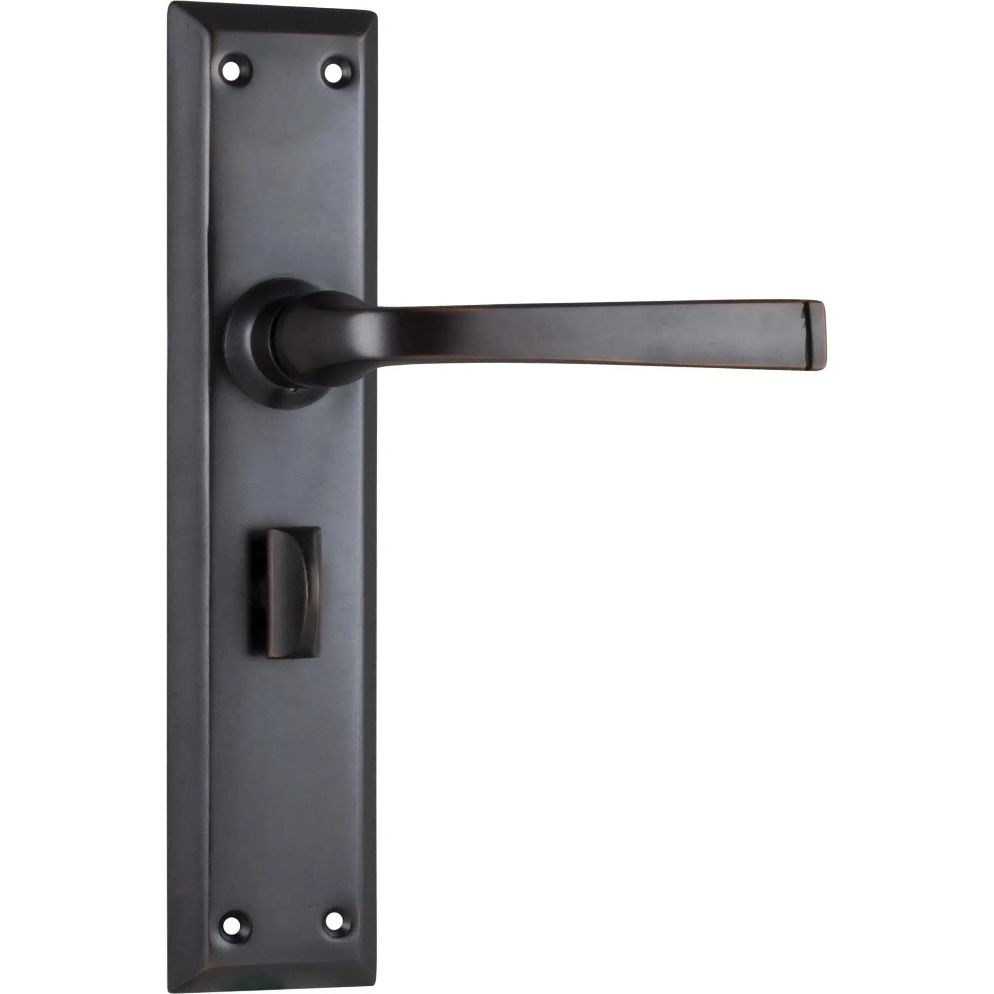 Tradco Door Handle Menton Privacy Pair Antique Copper