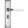 Tradco Door Handle Menton Privacy Pair Chrome Plated