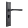 Tradco Door Handle Menton Privacy Pair Matt Black