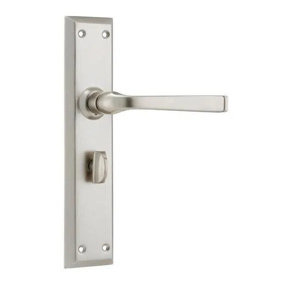 Tradco Door Handle Menton Privacy Pair Satin Nickel