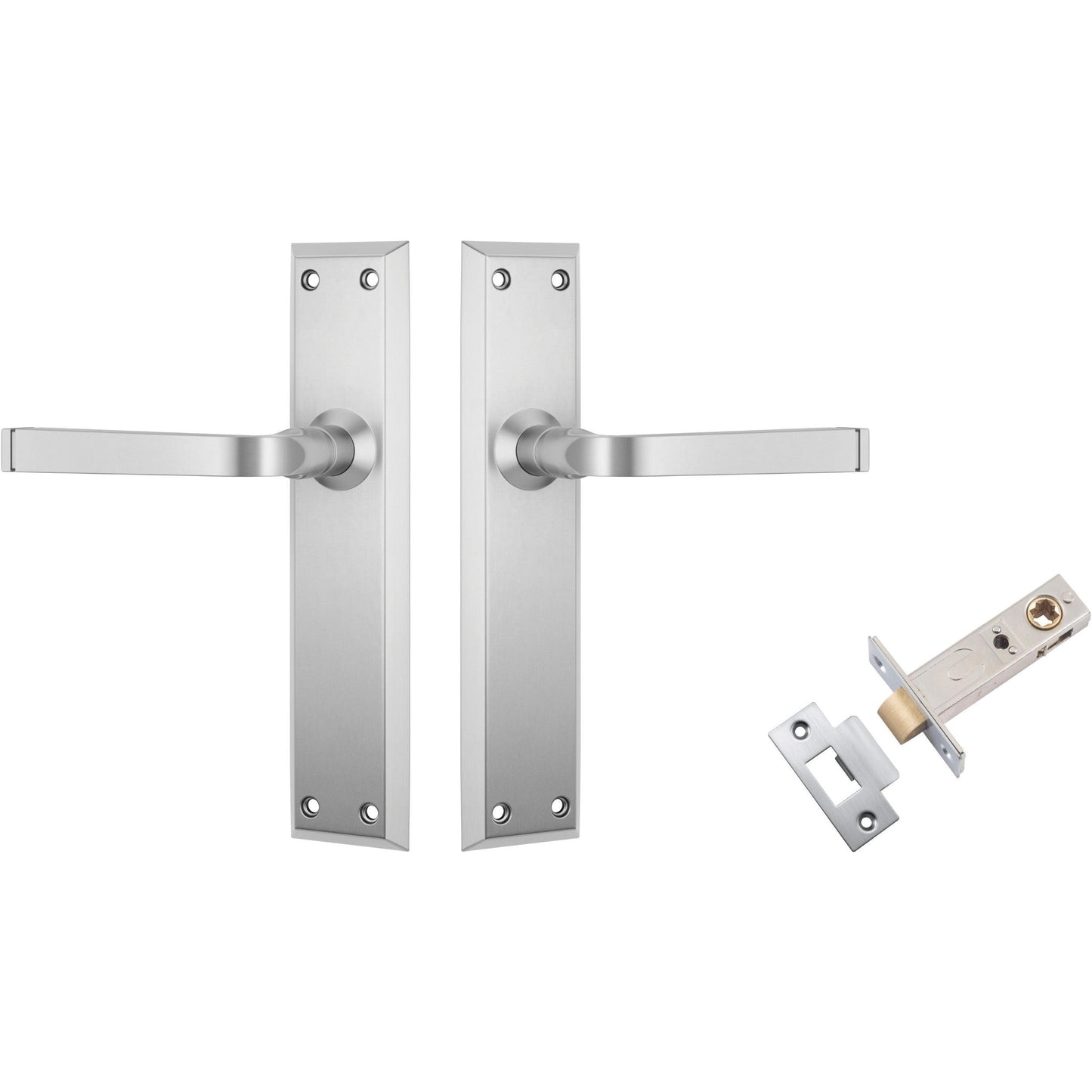 Tradco Door Handle Menton Satin Chrome Passage Set