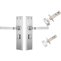 Tradco Door Handle Menton Satin Chrome Privacy Set