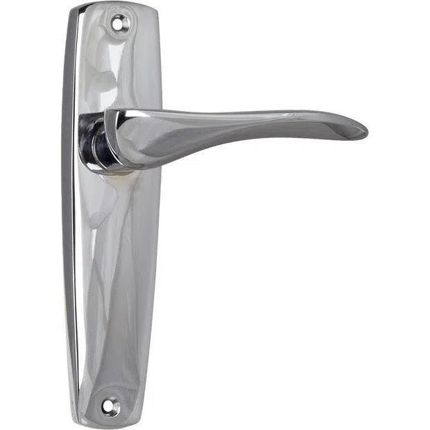 Tradco Door Handle Mid Century Latch Pair Chrome Plated