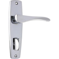Tradco Door Handle Mid Century Privacy Pair Chrome Plated