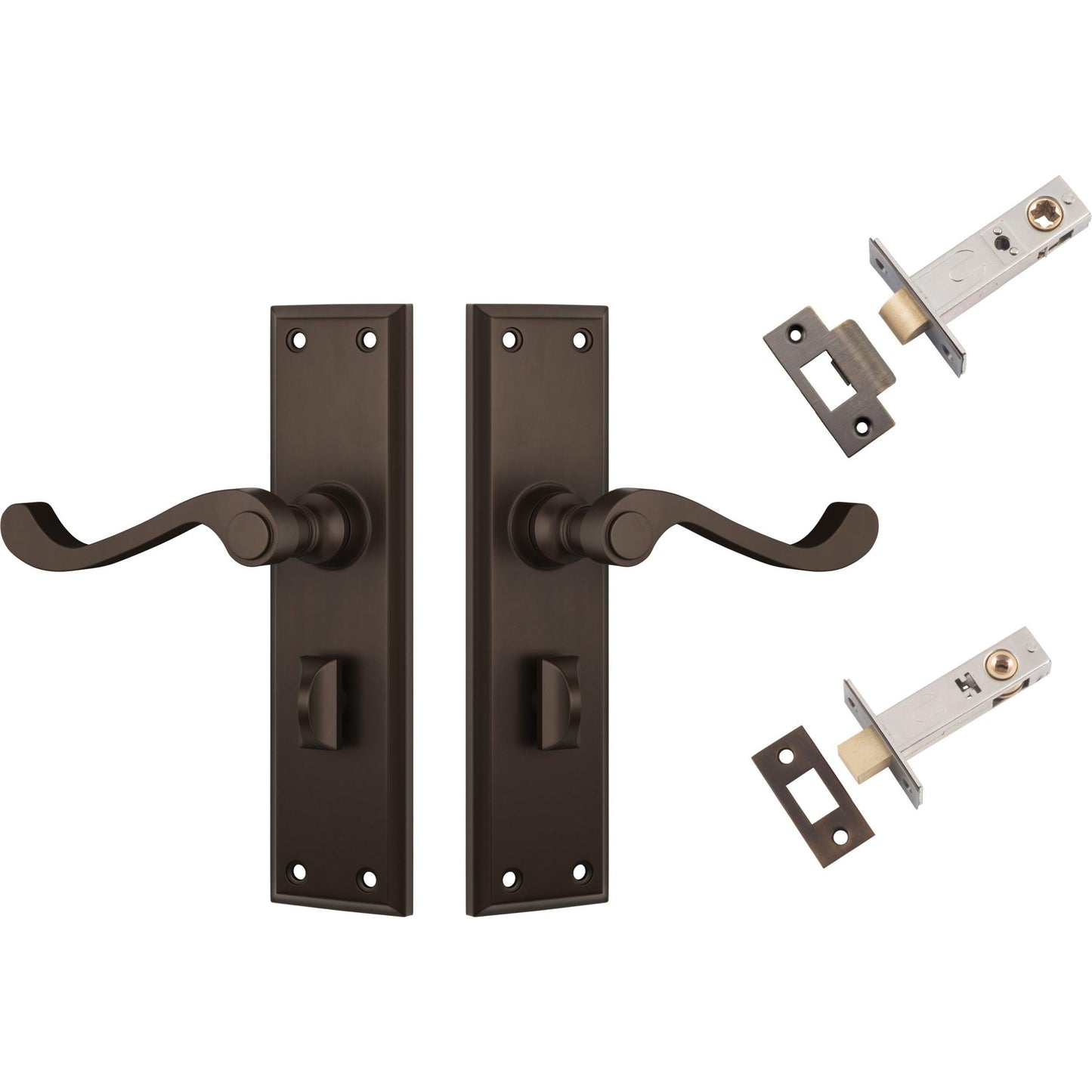 Tradco Door Handle Milton Antique Brass Privacy Set