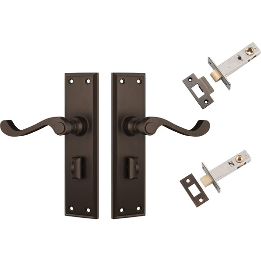 Tradco Door Handle Milton Antique Brass Privacy Set