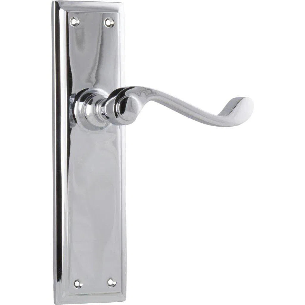 Tradco Door Handle Milton Latch Pair Chrome Plated