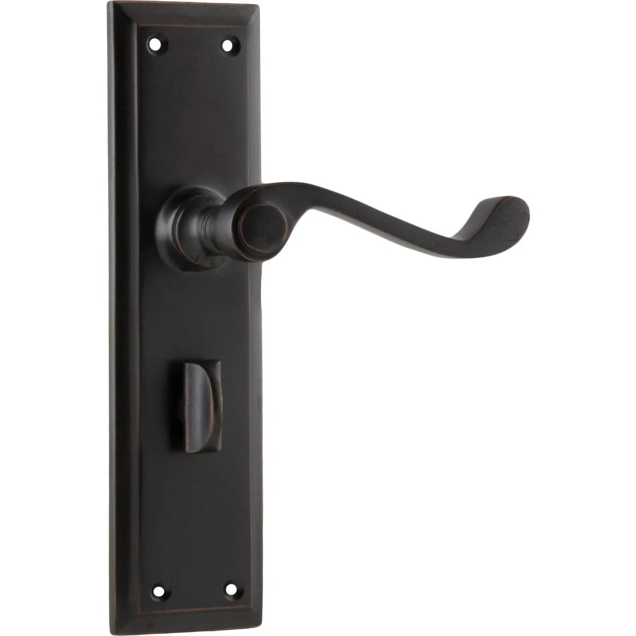 Tradco Door Handle Milton Privacy Pair Antique Copper