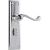 Tradco Door Handle Milton Privacy Pair Chrome Plated