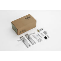 Tradco Door Handle Milton Satin Chrome Passage Set