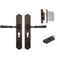Tradco Door Handle Reims Antique Brass Key/Key Entrance Set