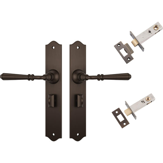 Tradco Door Handle Reims Antique Brass Privacy Set