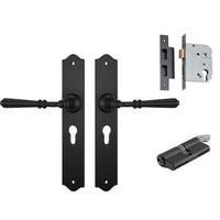 Tradco Door Handle Reims Antique Copper Key/Key Entrance Set