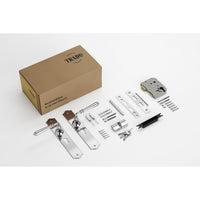 Tradco Door Handle Reims Chrome Plated Key/Key Entrance Set