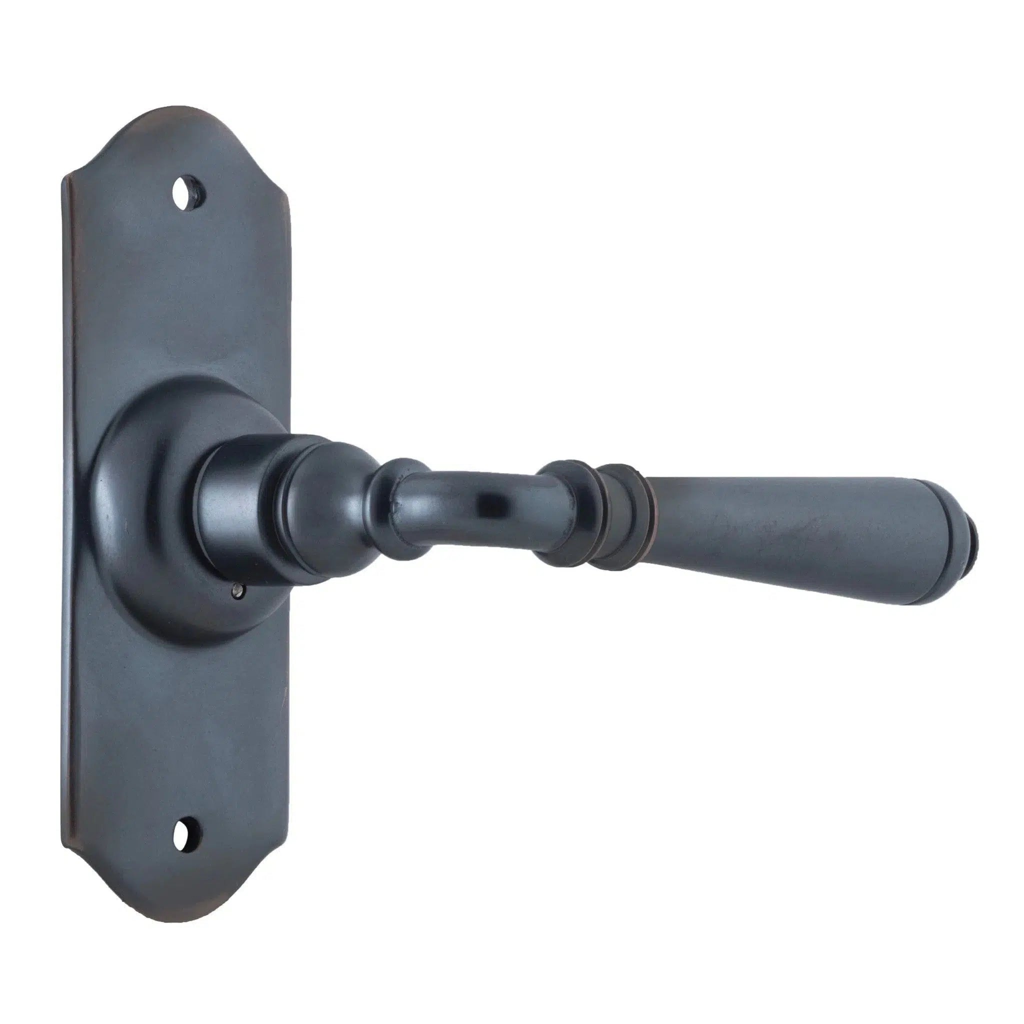 Tradco Door Handle Reims Latch Pair Antique Copper