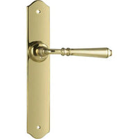 Tradco Door Handle Reims Latch Pair Polished Brass