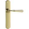 Tradco Door Handle Reims Latch Pair Polished Brass