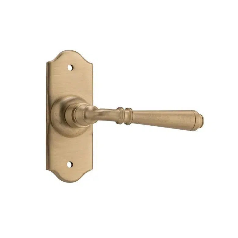 Tradco Door Handle Reims Latch Pair Satin Brass