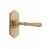 Tradco Door Handle Reims Latch Pair Satin Brass