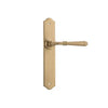 Tradco Door Handle Reims Latch Pair Satin Brass