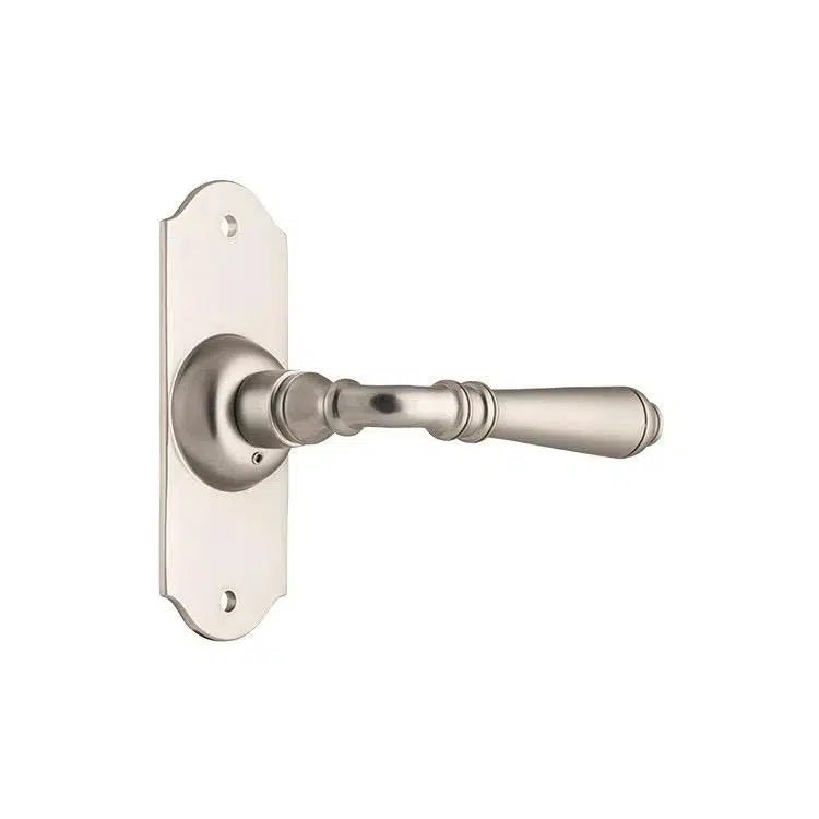 Tradco Door Handle Reims Latch Pair Satin Nickel