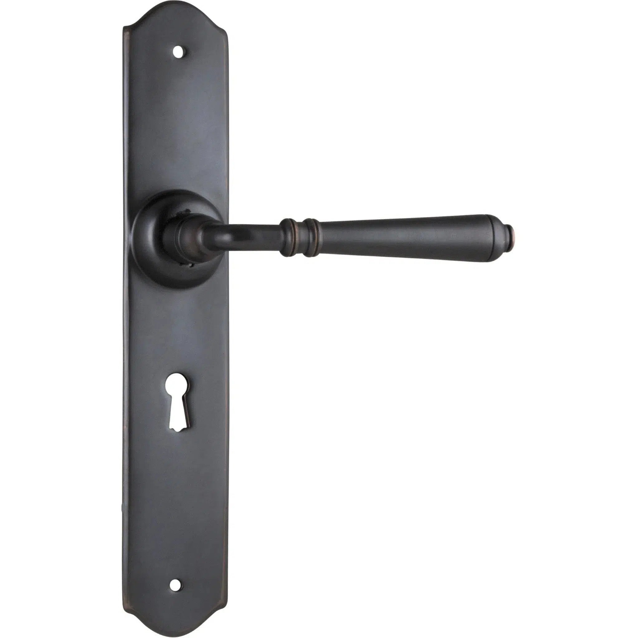 Tradco Door Handle Reims Lock Pair Antique Copper