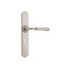 Tradco Door Handle Reims Lock Pair Satin Nickel