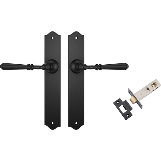 Tradco Door Handle Reims Matt Black Passage Set