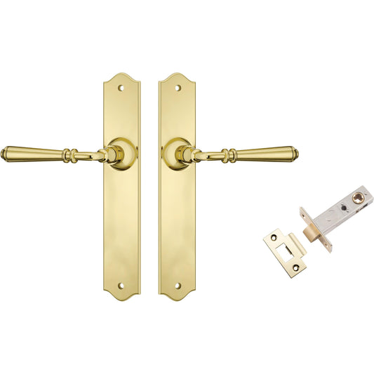 Tradco Door Handle Reims Polished Brass Passage Set