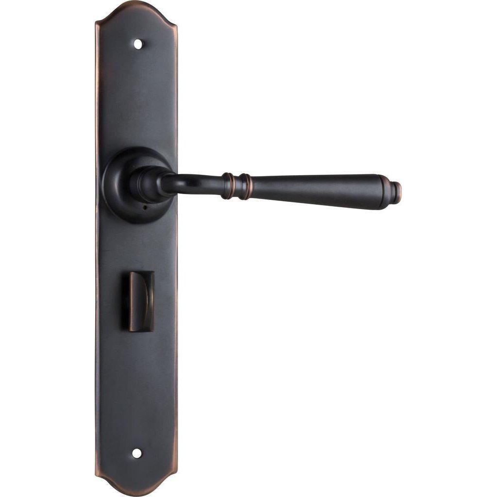 Tradco Door Handle Reims Privacy Pair Antique Copper
