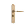 Tradco Door Handle Reims Privacy Pair Satin Brass