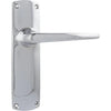 Tradco Door Handle Retro Latch Pair Chrome Plated