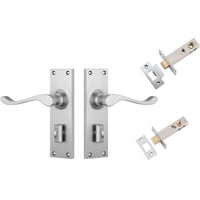 Tradco Door Handle Victorian Satin Chrome Privacy Set