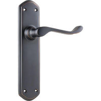 Tradco Door Handle Windsor Latch Pair Antique Copper