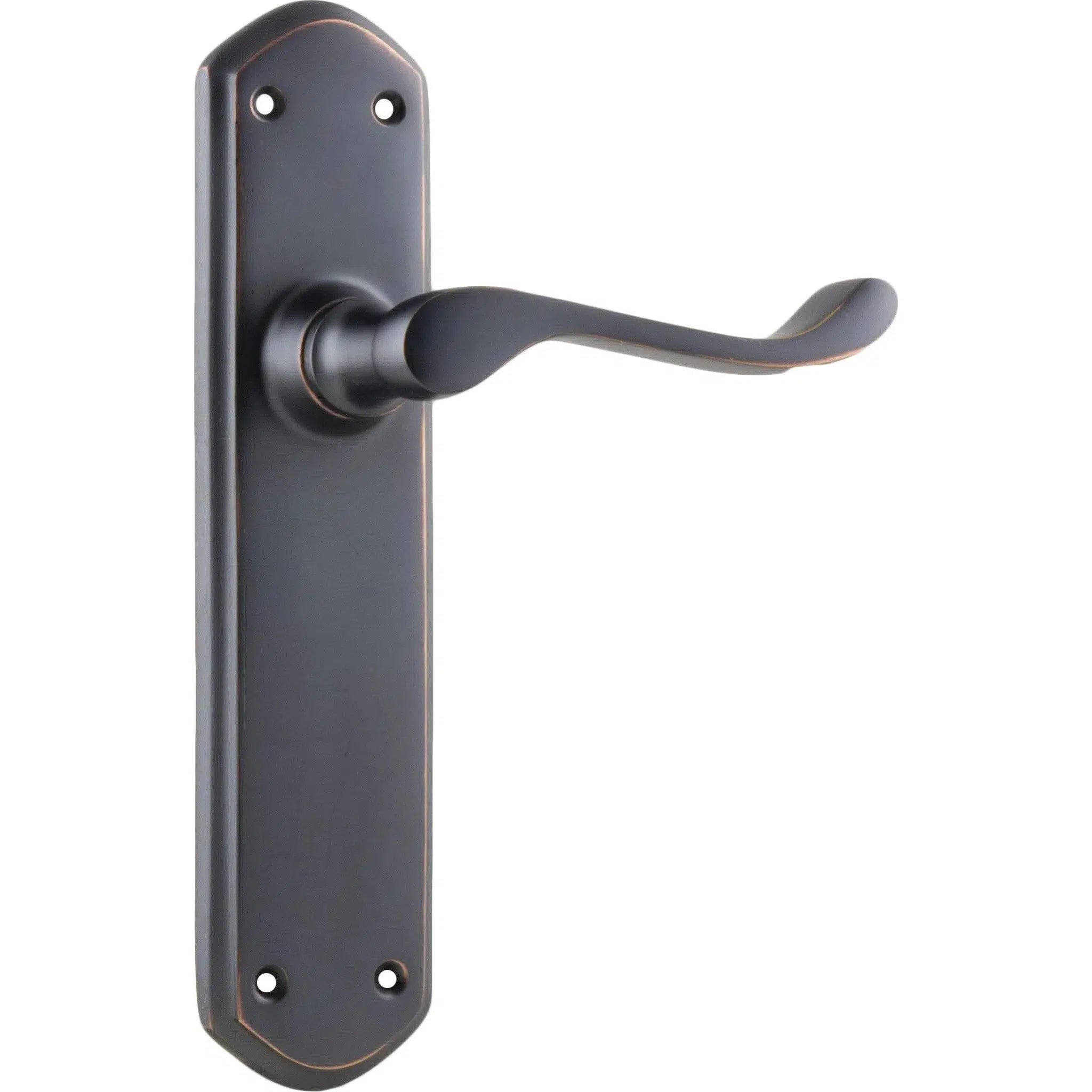 Tradco Door Handle Windsor Latch Pair Antique Copper