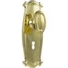 Tradco Door Knob Bungalow Lock Pair Polished Brass