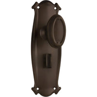 Tradco Door Knob Bungalow Privacy Pair Antique Brass
