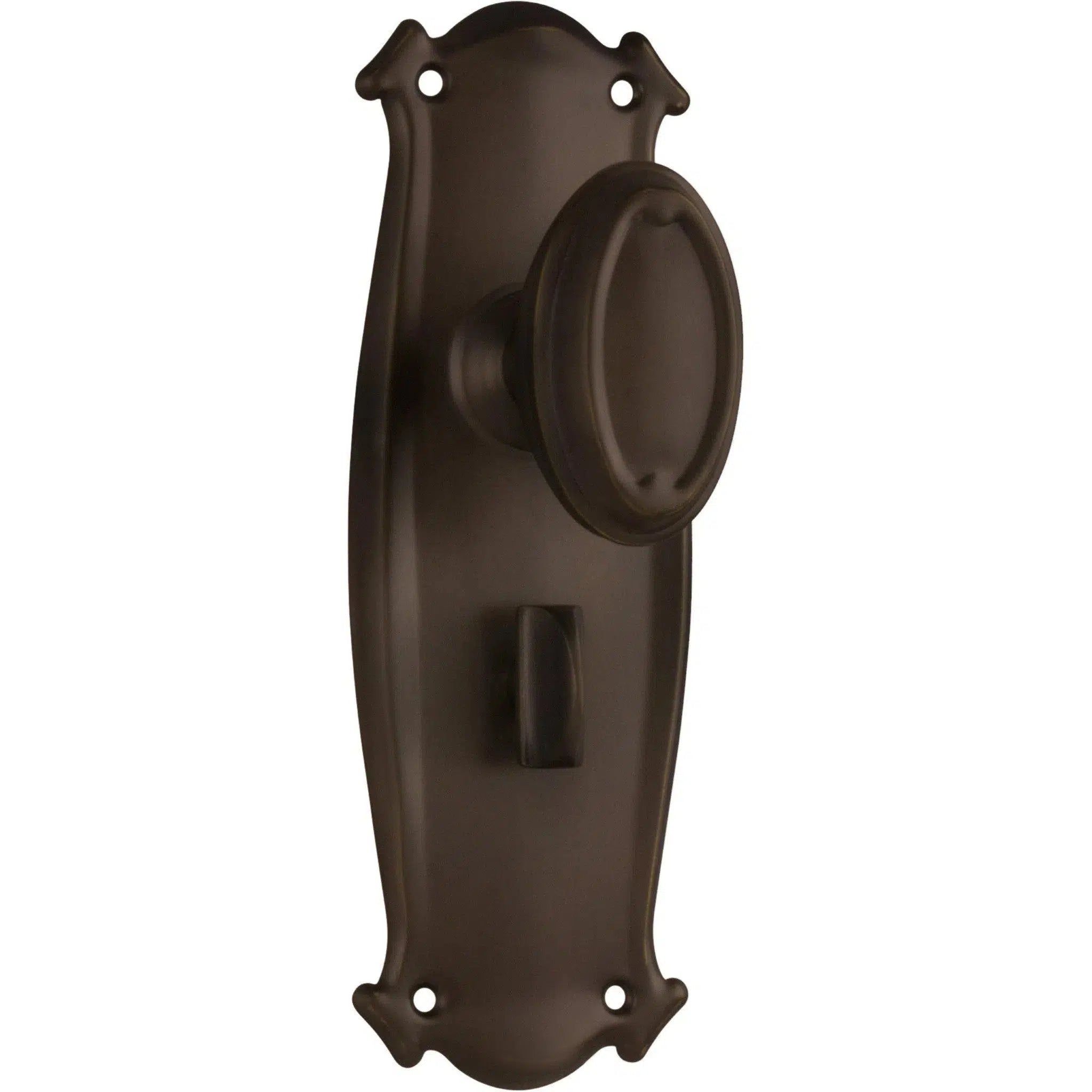 Tradco Door Knob Bungalow Privacy Pair Antique Brass
