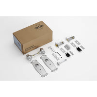 Tradco Door Knob Bungalow Satin Chrome Privacy Set