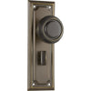 Tradco Door Knob Edwardian Privacy Pair Antique Brass