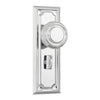 Tradco Door Knob Edwardian Privacy Pair Chrome Plated