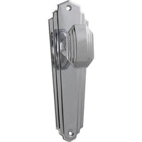 Tradco Door Knob Elwood Art Deco Latch Pair Chrome Plated
