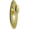 Tradco Door Knob Fitzroy Euro Pair Polished Brass