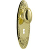 Tradco Door Knob Fitzroy Lock Pair Polished Brass