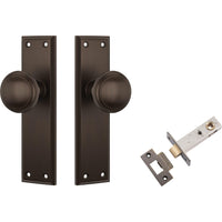 Tradco Door Knob Milton Antique Brass Passage Set