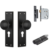 Tradco Door Knob Milton Antique Copper Key/Key Entrance Set