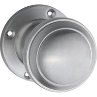 Tradco Door Knob Milton Round Rose Pair Satin Chrome
