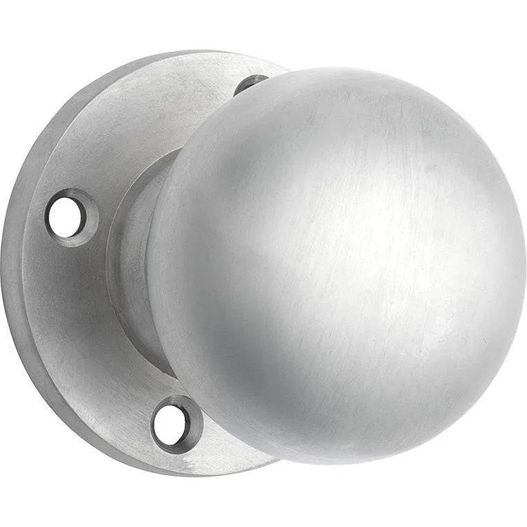 Tradco Door Knob Mortice Retro Fit Pair Satin Chrome